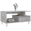 vidaXL betonszürke szerelt fa dohányzóasztal 90x49x45 cm
