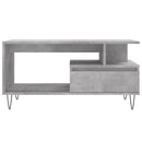 vidaXL betonszürke szerelt fa dohányzóasztal 90x49x45 cm
