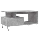 vidaXL betonszürke szerelt fa dohányzóasztal 90x49x45 cm
