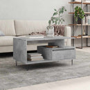 vidaXL betonszürke szerelt fa dohányzóasztal 90x49x45 cm