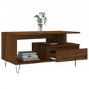 vidaXL barna tölgyszínű szerelt fa dohányzóasztal 90x49x45 cm