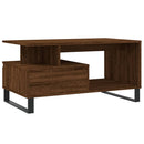 vidaXL barna tölgyszínű szerelt fa dohányzóasztal 90x49x45 cm