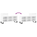 vidaXL magasfényű fehér szerelt fa cipősszekrény 102x36x60 cm