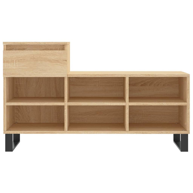 vidaXL sonoma tölgy színű szerelt fa cipőszekrény 102x36x60 cm