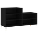 vidaXL fekete szerelt fa cipősszekrény 102x36x60 cm