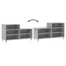 vidaXL betonszürke szerelt fa cipőszekrény 102x36x60 cm