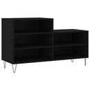 vidaXL fekete szerelt fa cipősszekrény 102x36x60 cm