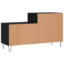 vidaXL fekete szerelt fa cipősszekrény 102x36x60 cm