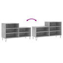 vidaXL betonszürke szerelt fa cipőszekrény 102x36x60 cm