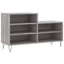 vidaXL szürke sonoma színű szerelt fa cipősszekrény 102x36x60 cm