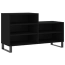 vidaXL fekete szerelt fa cipősszekrény 102x36x60 cm