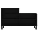 vidaXL fekete szerelt fa cipősszekrény 102x36x60 cm