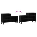 vidaXL fekete szerelt fa cipősszekrény 102x36x60 cm