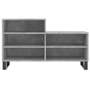 vidaXL betonszürke szerelt fa cipőszekrény 102x36x60 cm