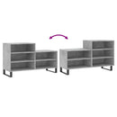 vidaXL betonszürke szerelt fa cipőszekrény 102x36x60 cm