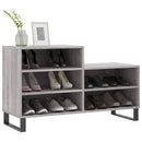 vidaXL szürke sonoma színű szerelt fa cipősszekrény 102x36x60 cm