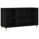 vidaXL fekete szerelt fa cipősszekrény 102x36x60 cm