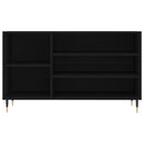 vidaXL fekete szerelt fa cipősszekrény 102x36x60 cm