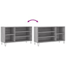 vidaXL szürke sonoma színű szerelt fa cipősszekrény 102x36x60 cm