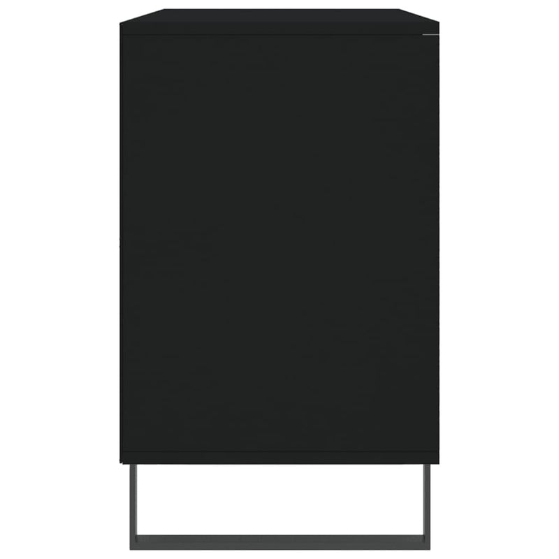 vidaXL fekete szerelt fa cipősszekrény 102x36x60 cm
