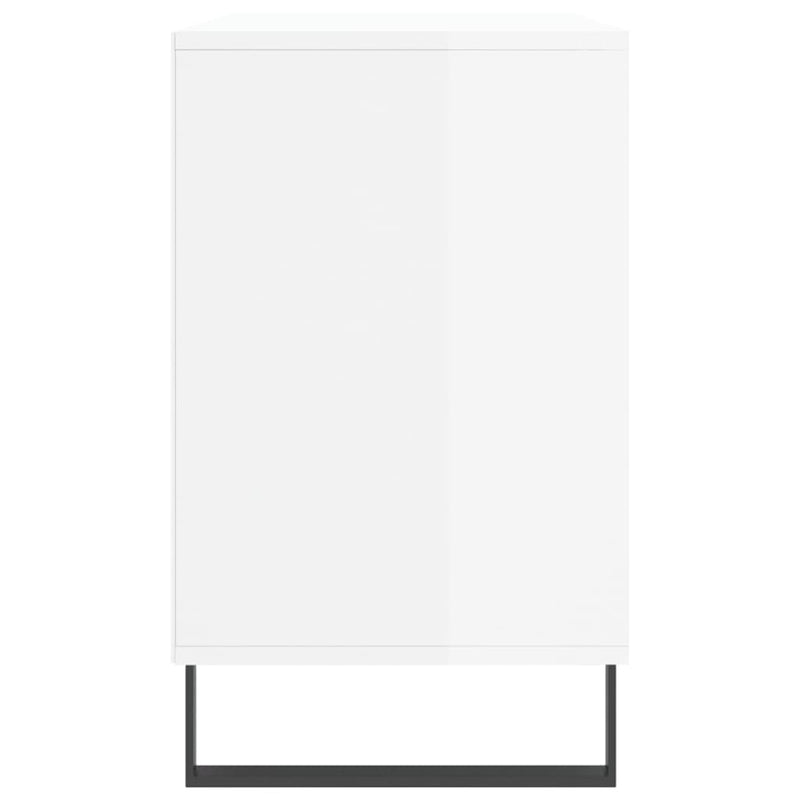 vidaXL magasfényű fehér szerelt fa cipősszekrény 102x36x60 cm