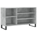 vidaXL betonszürke szerelt fa cipőszekrény 102x36x60 cm