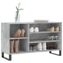 vidaXL betonszürke szerelt fa cipőszekrény 102x36x60 cm