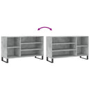 vidaXL betonszürke szerelt fa cipőszekrény 102x36x60 cm