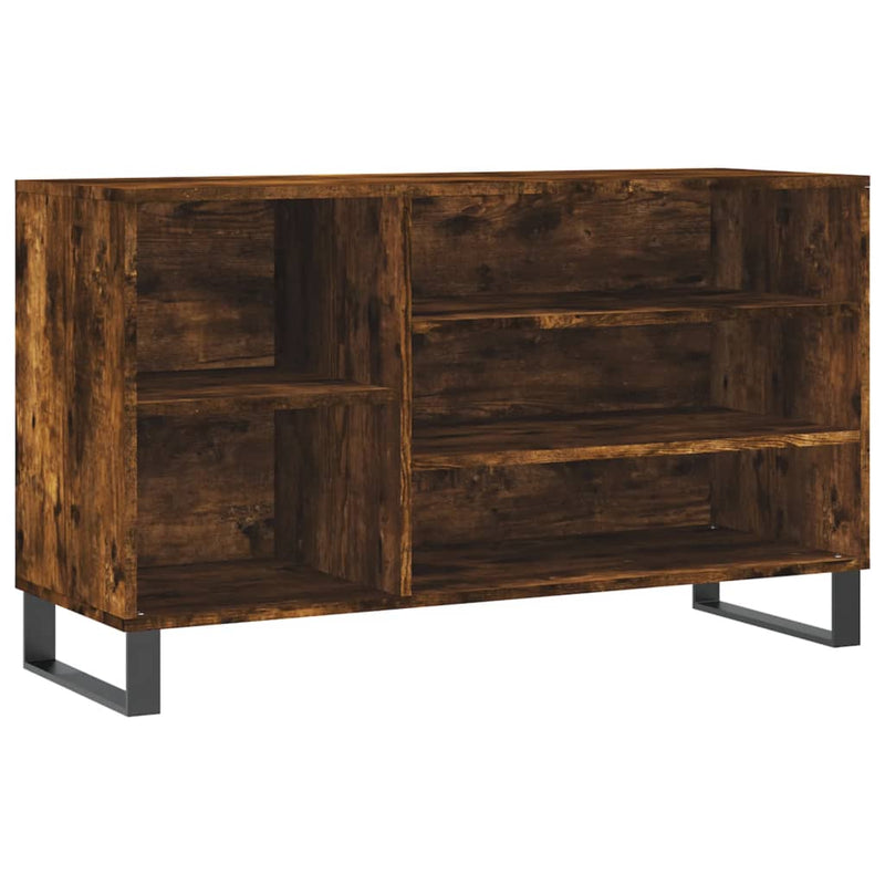 vidaXL füstös tölgy színű szerelt fa cipősszekrény 102 x 36 x 60 cm
