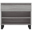 vidaXL szürke sonoma színű szerelt fa cipősszekrény 70x36x60 cm