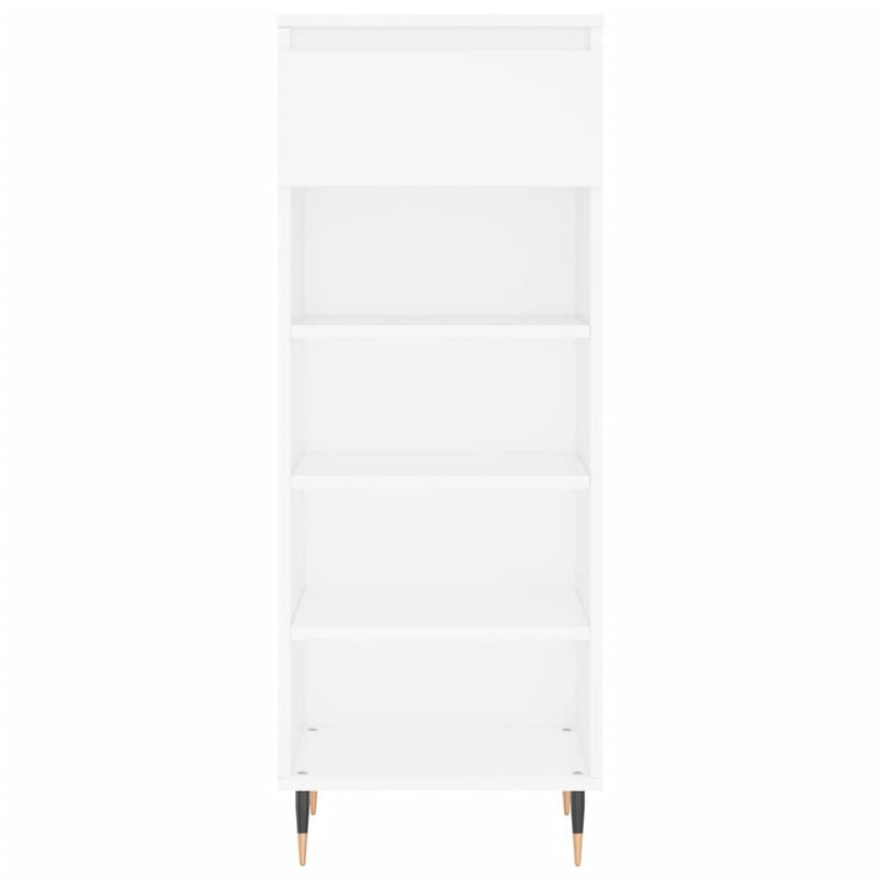 vidaXL fehér szerelt fa cipősszekrény 40x36x105 cm