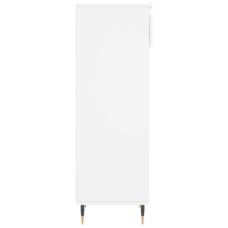 vidaXL fehér szerelt fa cipősszekrény 40x36x105 cm