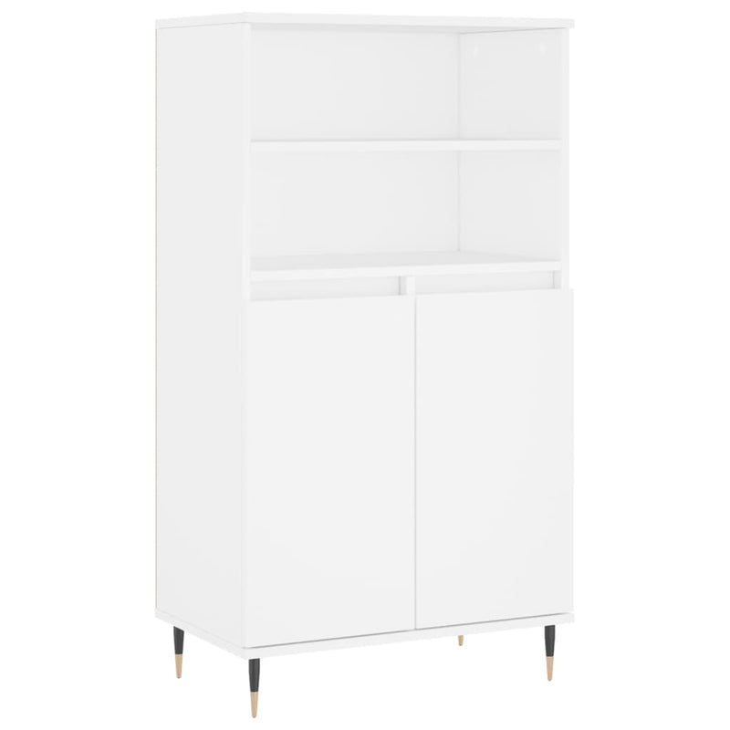 vidaXL fehér szerelt fa magasszekrény 60 x 36 x 110 cm