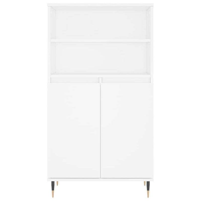 vidaXL fehér szerelt fa magasszekrény 60 x 36 x 110 cm