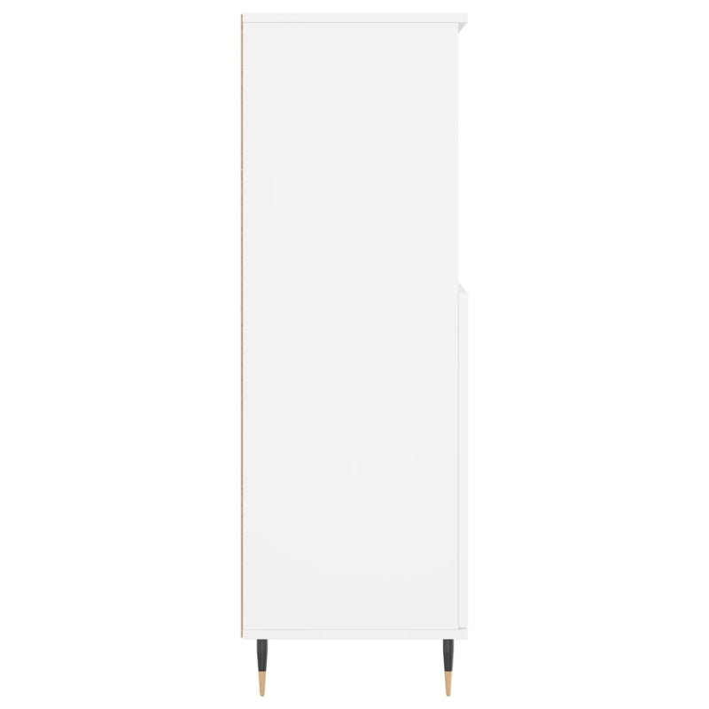 vidaXL fehér szerelt fa magasszekrény 60 x 36 x 110 cm