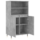 vidaXL betonszürke szerelt fa magasszekrény 60 x 36 x 110 cm