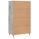 vidaXL betonszürke szerelt fa magasszekrény 60 x 36 x 110 cm