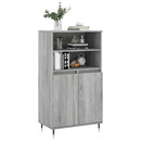 vidaXL szürke sonoma szerelt fa magasszekrény 60 x 36 x 110 cm