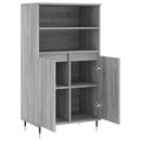 vidaXL szürke sonoma szerelt fa magasszekrény 60 x 36 x 110 cm