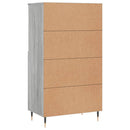 vidaXL szürke sonoma szerelt fa magasszekrény 60 x 36 x 110 cm