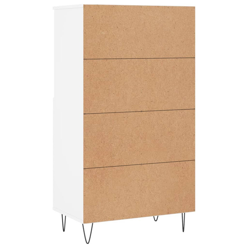vidaXL fehér szerelt fa magasszekrény 60 x 36 x 110 cm