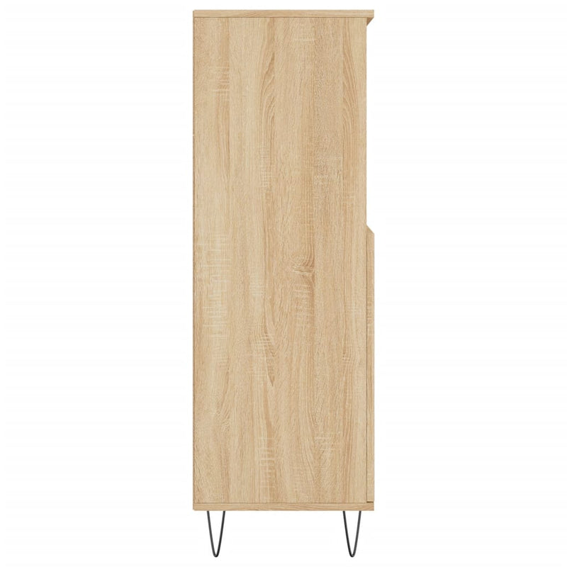 vidaXL sonoma tölgyszínű szerelt fa magasszekrény 60 x 36 x 110 cm