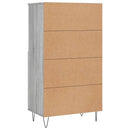 vidaXL szürke sonoma szerelt fa magasszekrény 60 x 36 x 110 cm