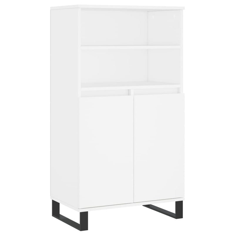 vidaXL fehér szerelt fa magasszekrény 60 x 36 x 110 cm
