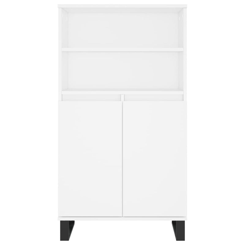 vidaXL fehér szerelt fa magasszekrény 60 x 36 x 110 cm