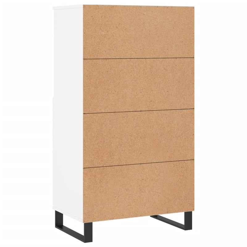 vidaXL fehér szerelt fa magasszekrény 60 x 36 x 110 cm