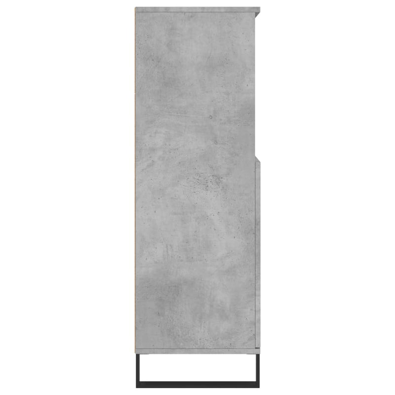 vidaXL betonszürke szerelt fa magasszekrény 60 x 36 x 110 cm
