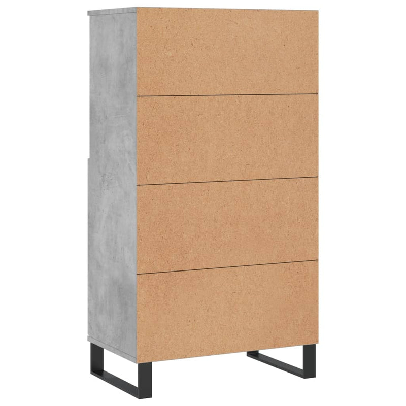 vidaXL betonszürke szerelt fa magasszekrény 60 x 36 x 110 cm