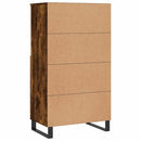 vidaXL füstös tölgy színű szerelt fa magasszekrény 60 x 36 x 110 cm