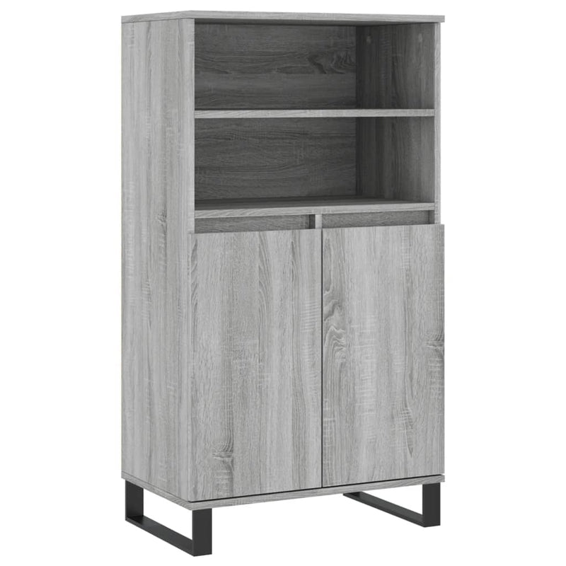 vidaXL szürke sonoma szerelt fa magasszekrény 60 x 36 x 110 cm